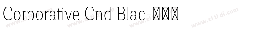 Corporative Cnd Blac字体转换